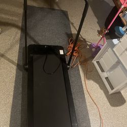 Portable compact treadmill with handles 