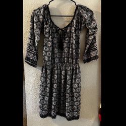 Cold shoulder tunic dress