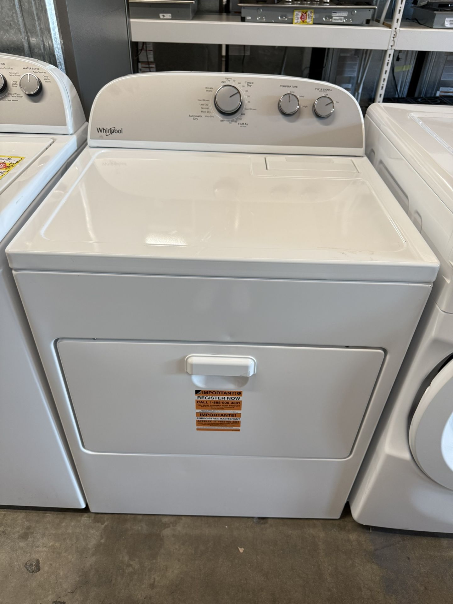 Whirlpool 7.0 Cu. Ft. White Front Load Electric Dryer
