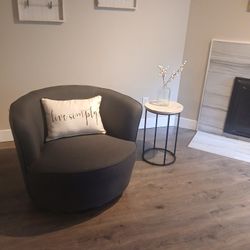 Grey Swivel Chair