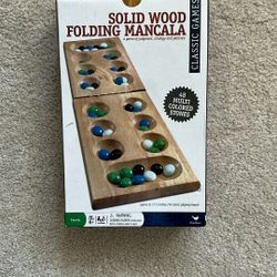 Solid Wood Folding Mancala.  Cardinal