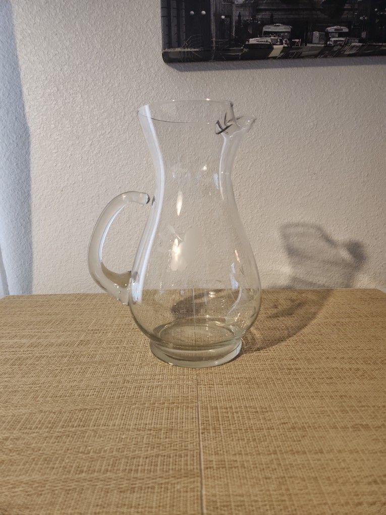 Princess House Crystal Water Pitcher