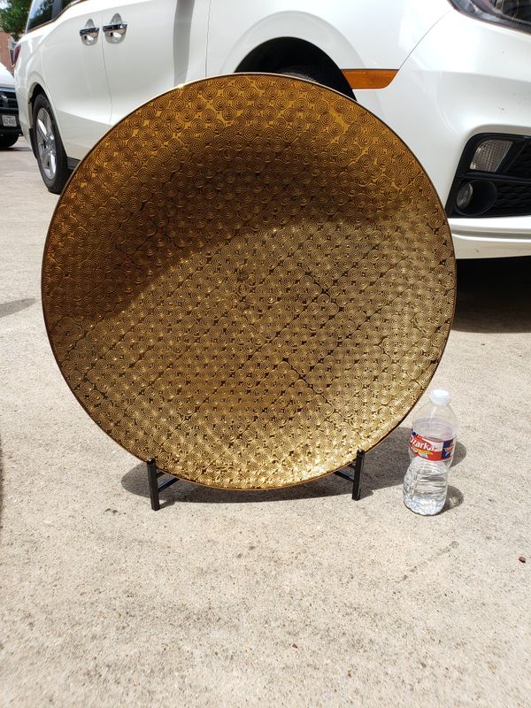 Gold decorative display plate for Sale in Houston, TX OfferUp