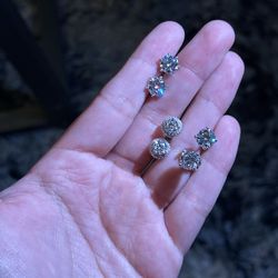 Moissanite earrings