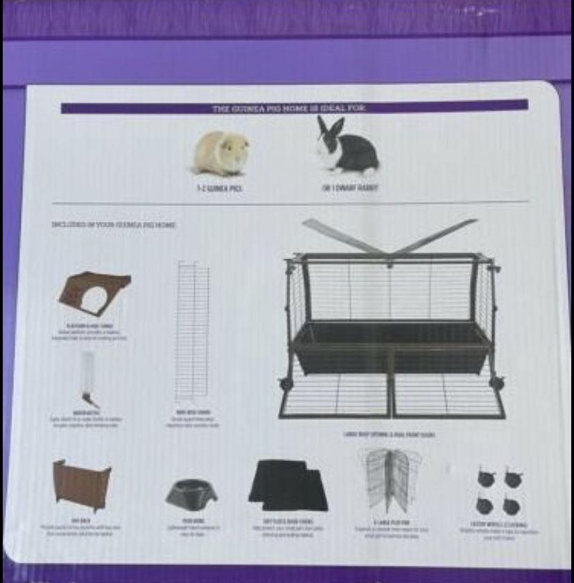 Guinea Pig Home by All Living Things with XLarge Play Pen for Sale