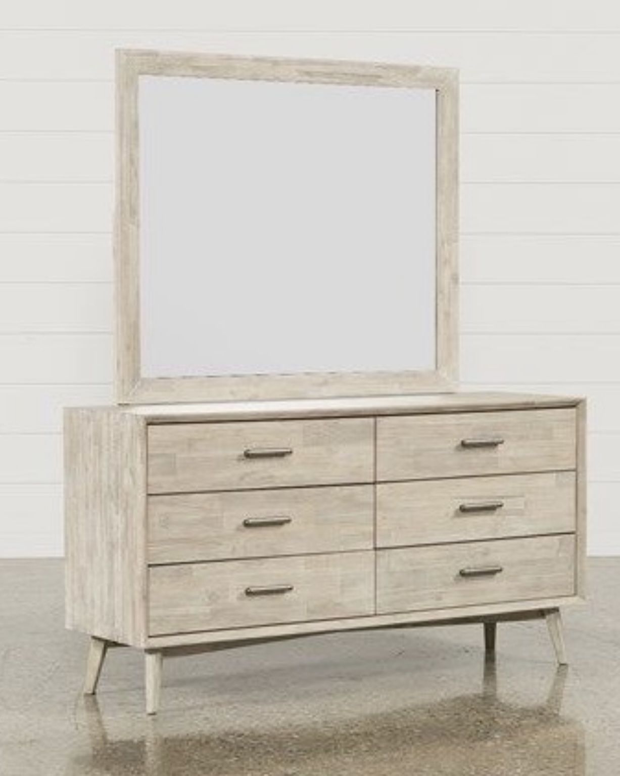Living Spaces ‘Allen’ Collection Dresser, Mirror, And Nightstand *LIKE NEW*