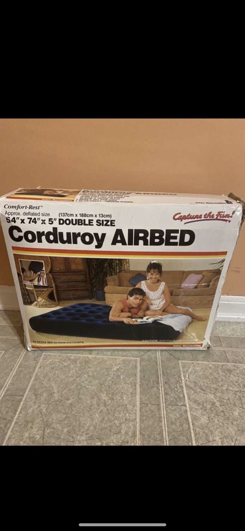Intex Double Size Corduroy Airbed. Brand New