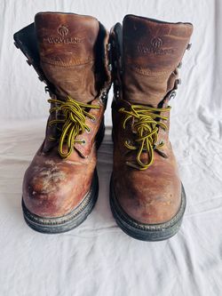 Wolverine Brown Leather Work Boots