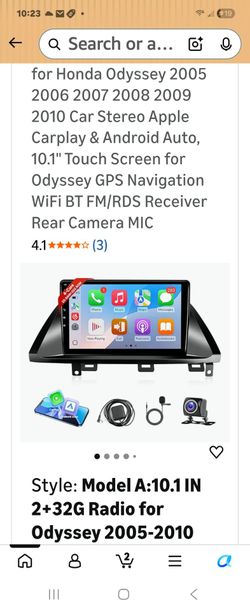 Leadfan Car Play Radio for Honda Odyssey 2005 2006 2007 2008 2009 2010 Car Stereo Apple Carplay & Android Auto, 10.1" Touch Screen for Odyssey GPS Nav
