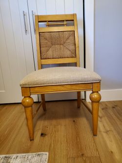 Light color wood chair