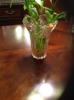Flower vase in peppermint clear by Mikasa