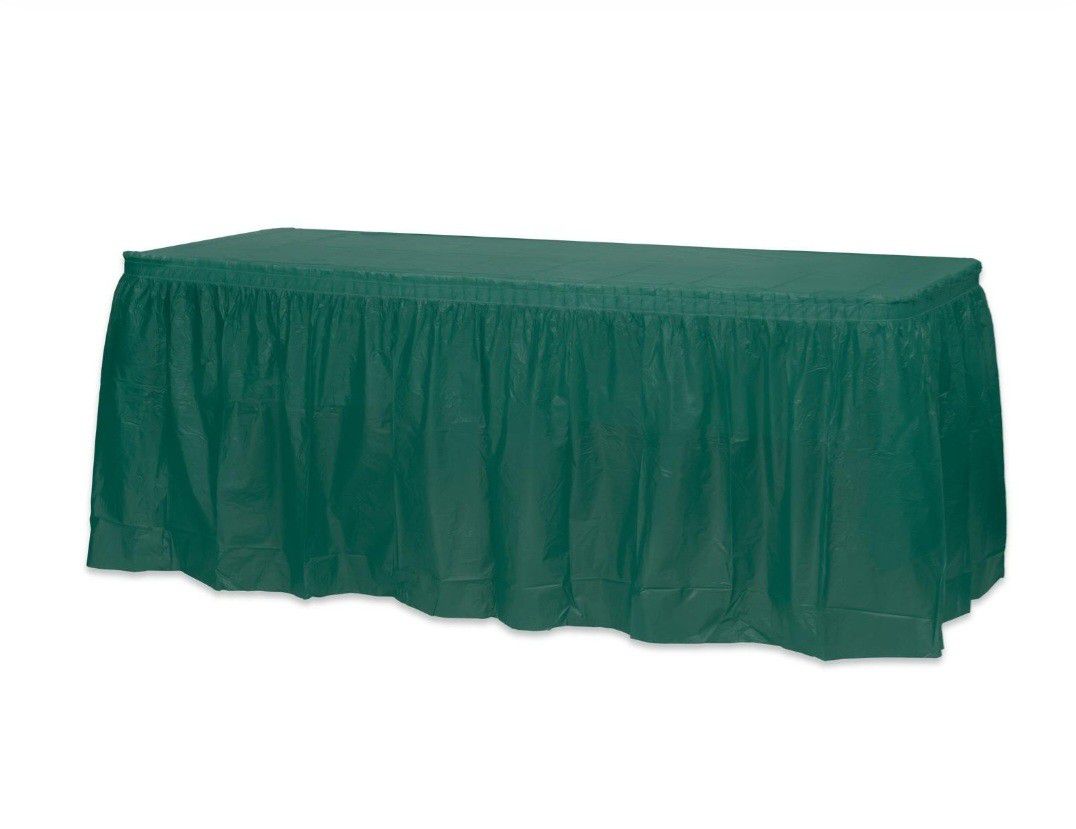 3 Green Table Covers