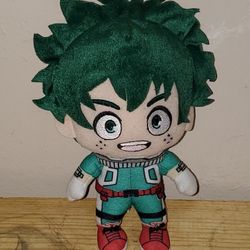 My Hero Acadamia Izuku Midoriya 8 Inch Plush! Super Clean! 