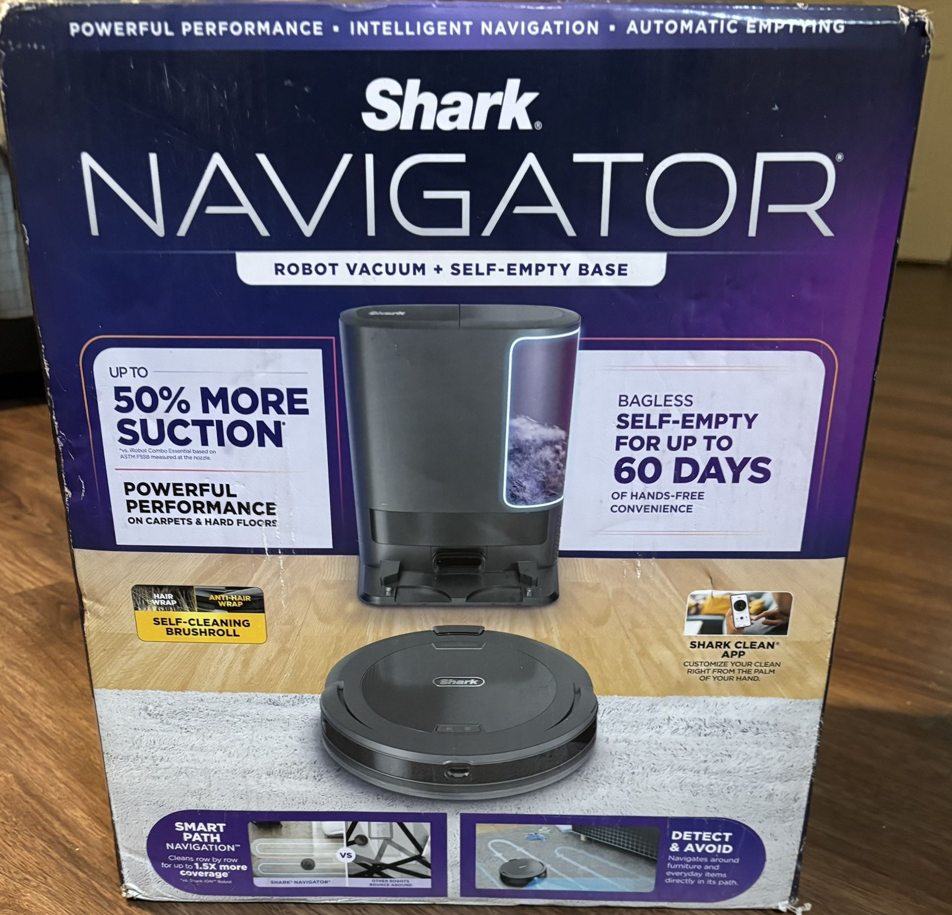 Shark Navigator Robot Vacuum + Self-Empty Base