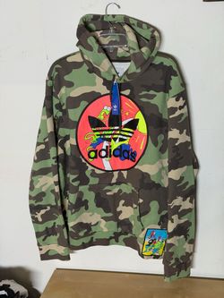 Adidas Originals x Jeremy Scott JS Camo Hoodie Men’s 2XL NWT H53373