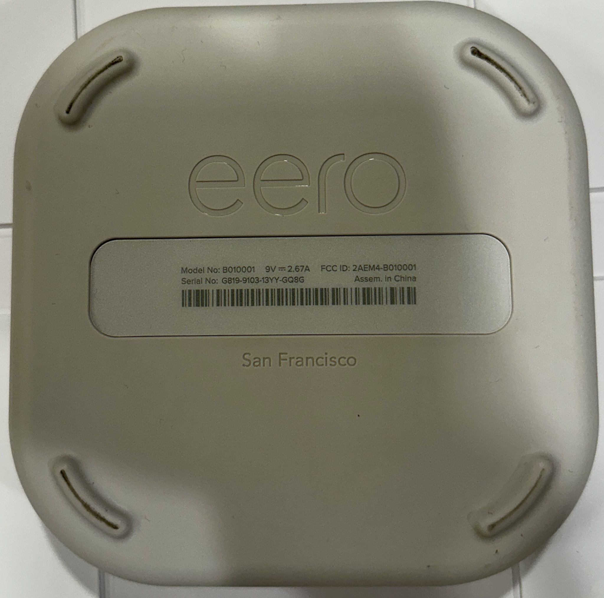 Eero Pro 6 (3 pack gigabit routers) and 1 Netgear CM1000 gigabit modem
