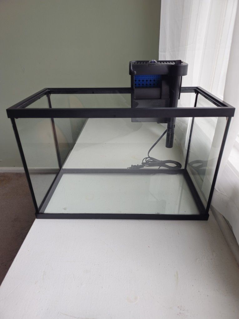 5 Gallon Aquarium Fish Tank | Filter Included