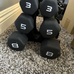 CAP Barbell Neoprene Dumbbell Set Series 32 Lbs (used)