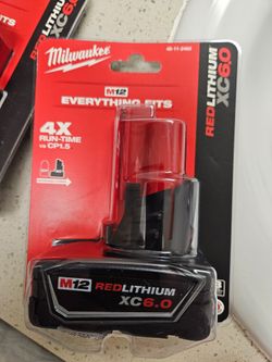 BATERIA MILWAUKEE M12 RED LITHIUM 6.0