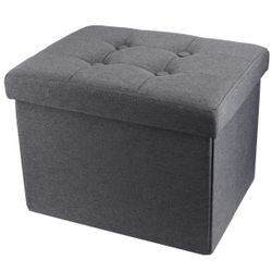 Storage Ottoman Footrest Stool Small Ottoman with Storage Foldable Ottomans Foot Rest Footstool Bench for Living Room 