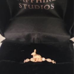 Size 7 Bunny Rose Gold Ring