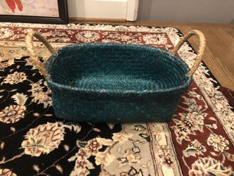 Green wicker Basket