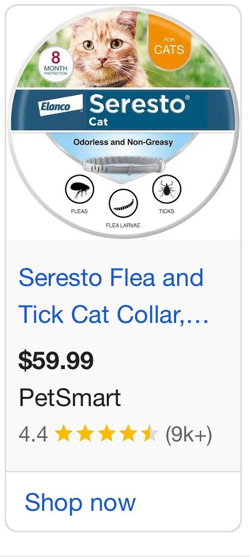 NEW Seresto Flea And Tick Cat Dog Collar