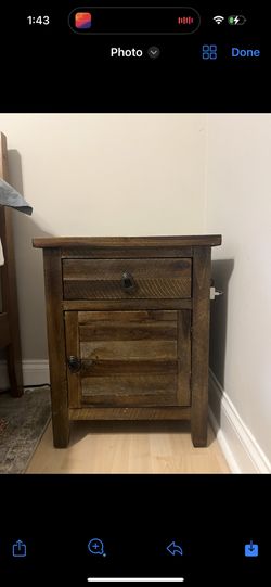 Wooden Electric Nightstand