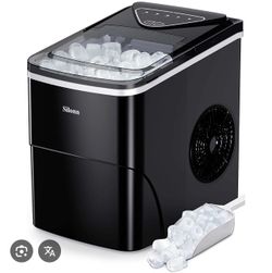 SILONN Countertop Bullet Ice Maker (26 lbs) - Black SLIM01B