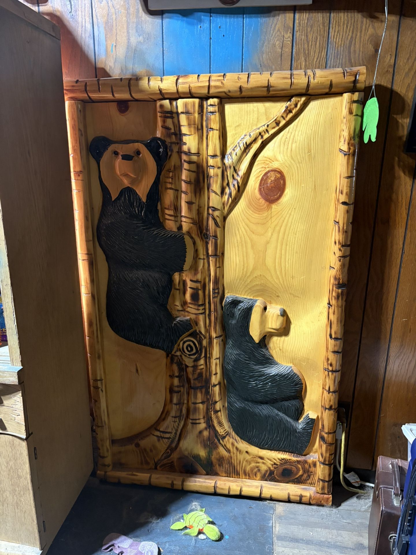 Hand Carved Bear Sculpture