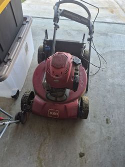 Toro lawnmower selling as for sale