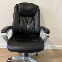Black Leather Office Chair 