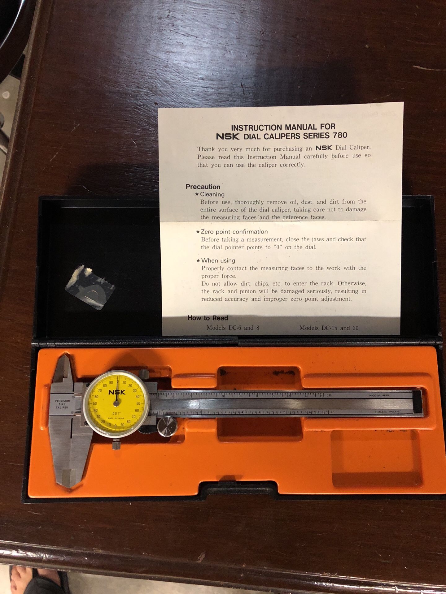 NSK DIAL CALIPER SERIES 780