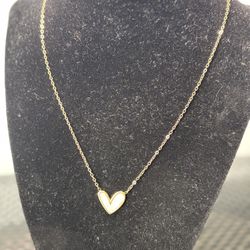 Stainless Steel HEART Necklace, Gold 