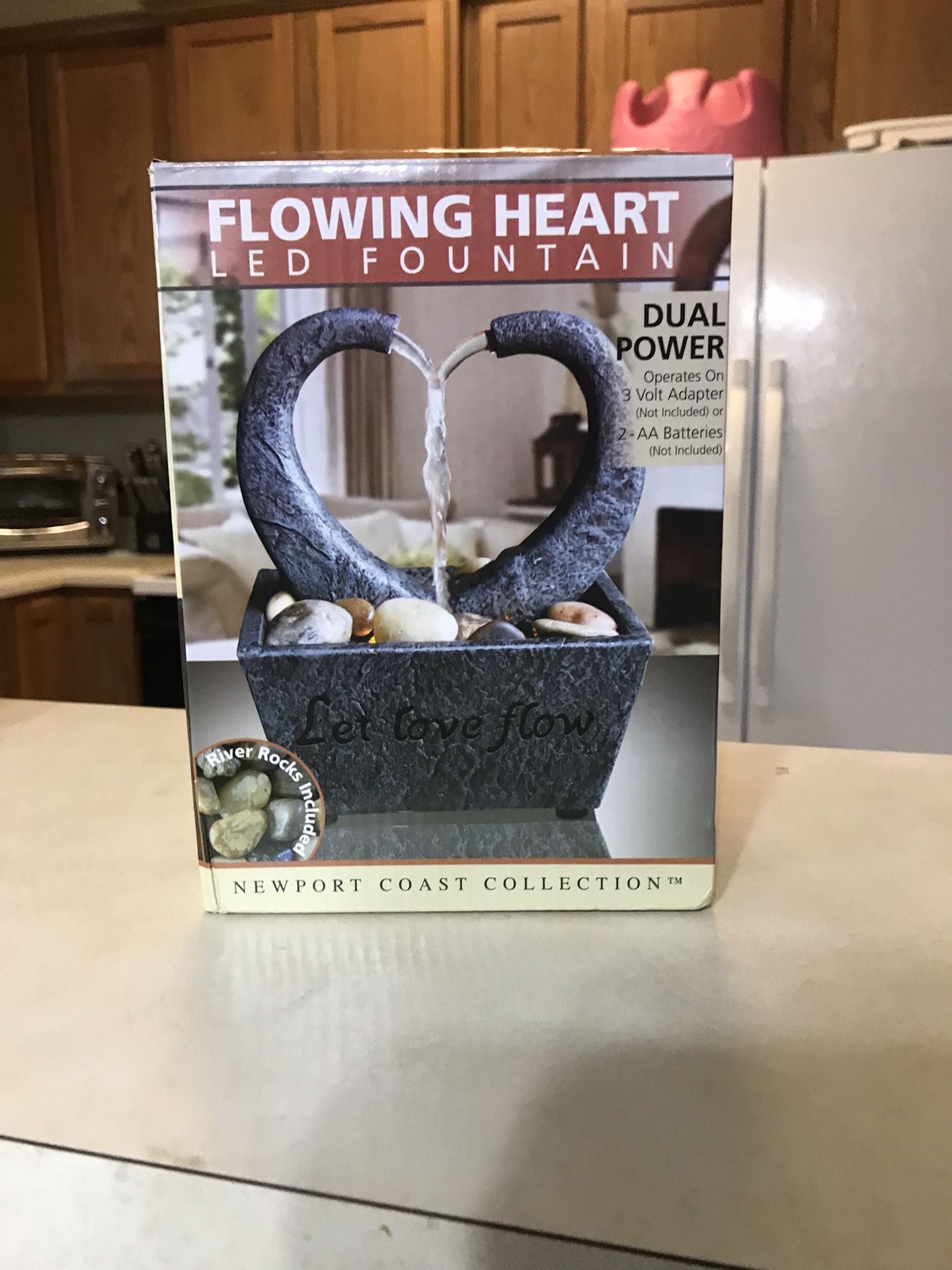 Flowing Heart led fountain!!