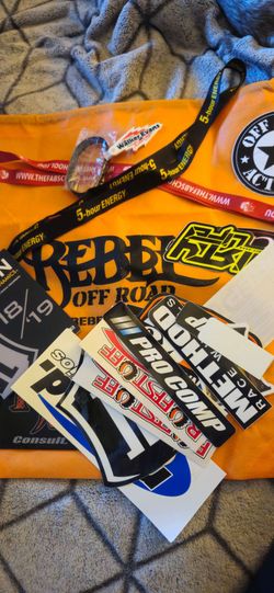 Off-Road Racing Swag Bundle with Stickers and Lanyards