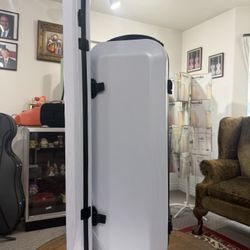 Spaceship Style Violin Case 3/4-4/4 Silver/White