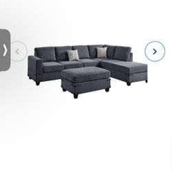 Blue/Grey Sectional