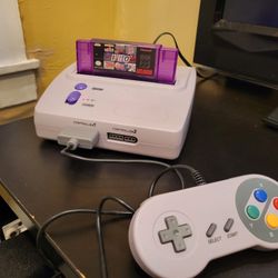 Super Nintendo With 110 Game Cartridge 