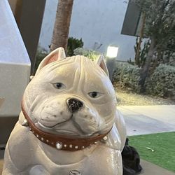 bulldog sculture 