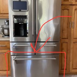 Freezer door assembly for KidchenAid Fridge