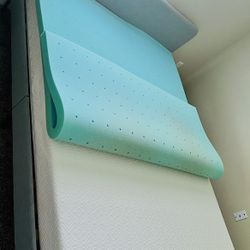 $150- Queen Bed, 6” Mattress, 3” Topper 