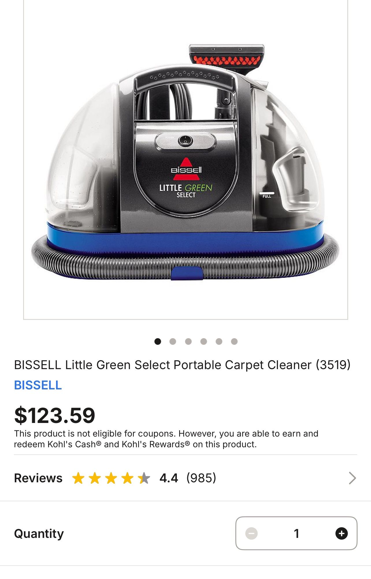 Brand New In Box Bissell Carpet Cleaner 