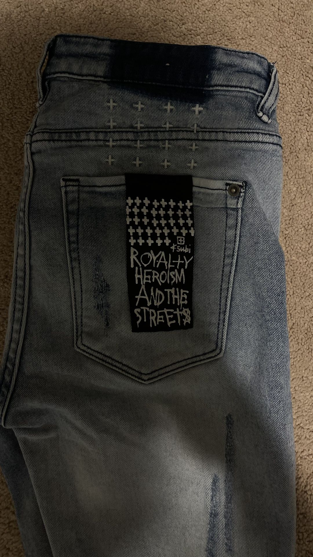 Ksubi Dark Blue Skinny Jeans