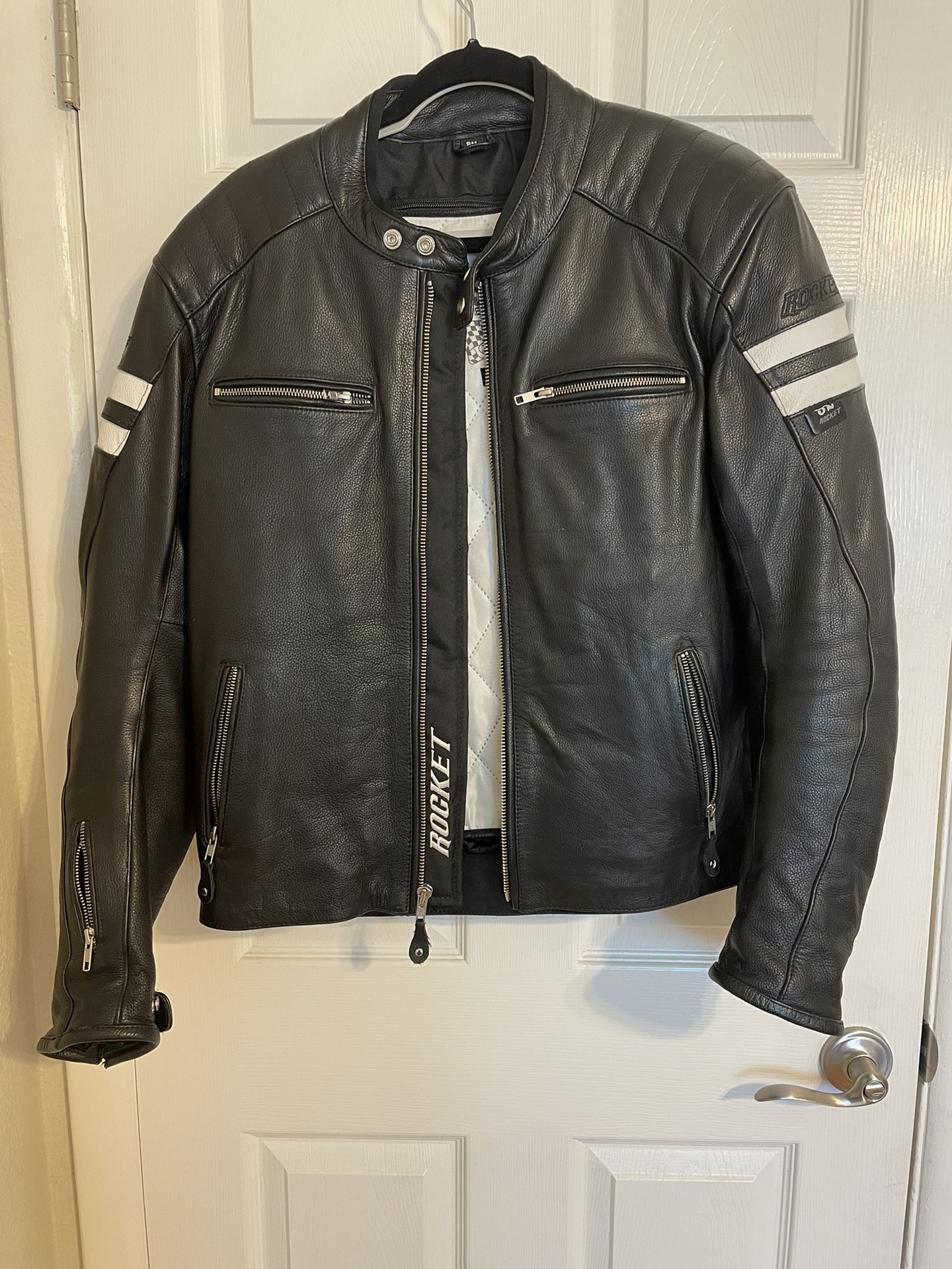 Rocket Motorcycle Leather Jacket SM