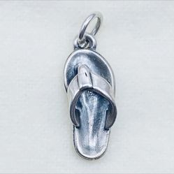 Retired James Avery Sterling Silver 925 Beach Shoe Sandal Thong Flip Flop Charm