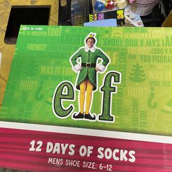 Elf On The Shelf Calendar Socks 