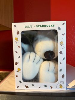 Snoopy + Starbucks Plush