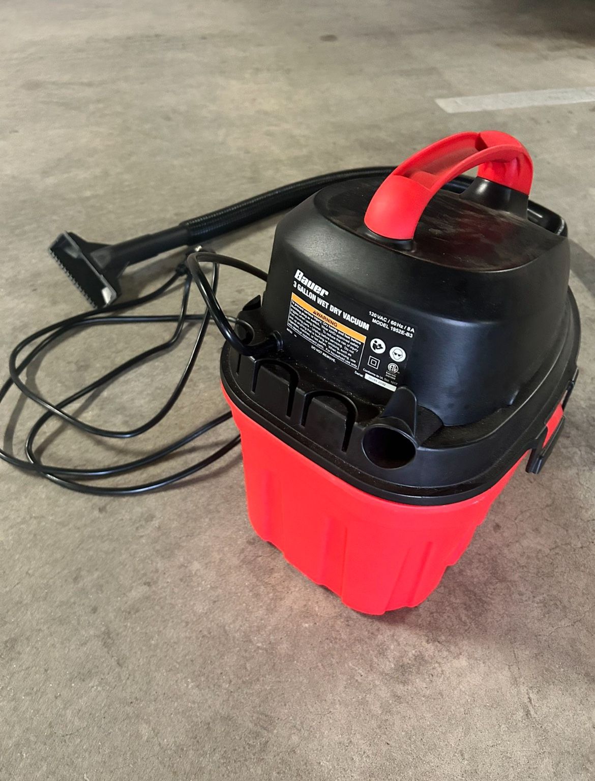 Wet Dry Vacuum 3 Gallon
