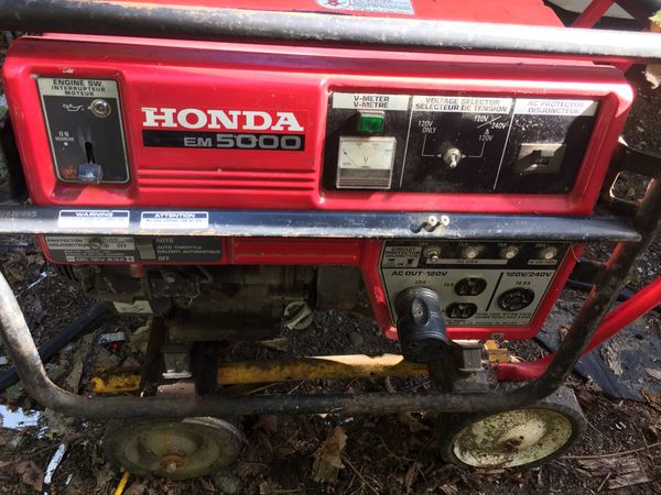 Honda EM5000 Generator 5000 Watts for Sale in Everett, WA - OfferUp